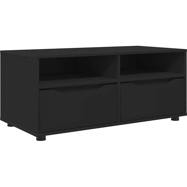 Syfax™ Mobile Tv Con Cassetto Nero 100 X 48 X 43 Cm Legno Multistrato-image