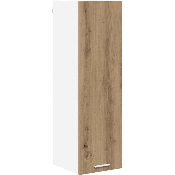 Syfax™ Armadio Pensile Con Porta Rovere Artigianale 30 X 31 X 100 Cm-image