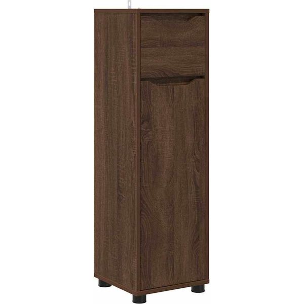 Syfax™ Mobile Da Bagno Con Cassetto Rovere Marrone 30,5 X 30 X 101 Cm-image