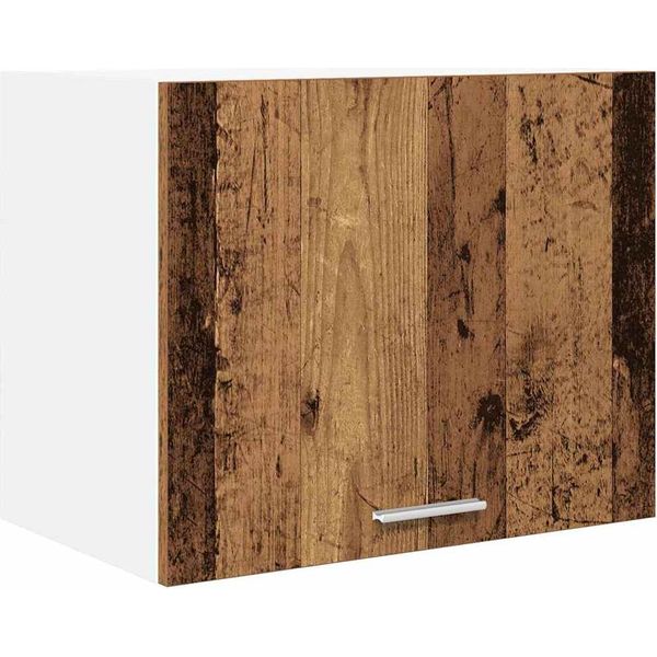 Syfax™ Armadio Pensile Con Porta Legno Antico E Bianco 50 X 31 X 40 Cm-image