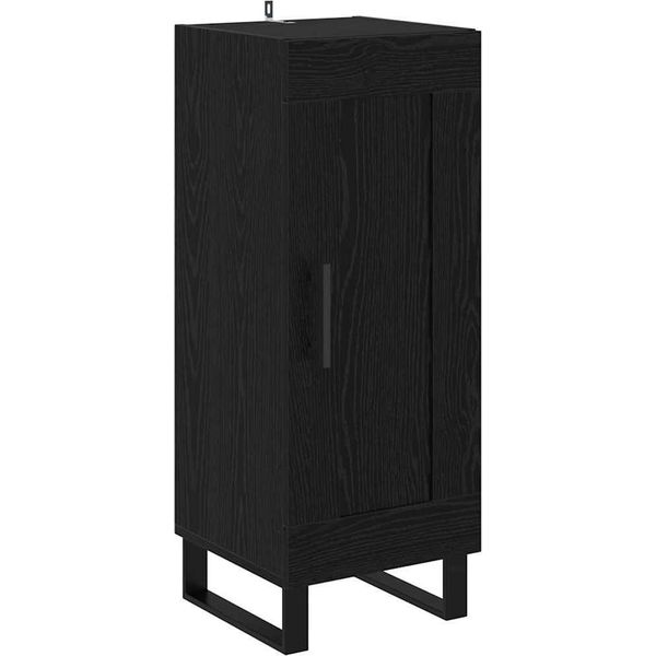Syfax™ Credenza Rovere Nero 34,5 X 34 X 90 Cm-image