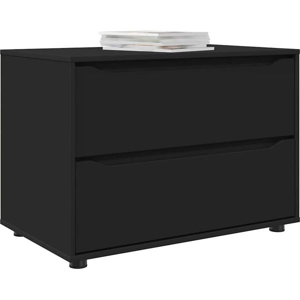 Syfax™ Armadio Nero 80 X 48 X 57 Cm Legno Multistrato-image