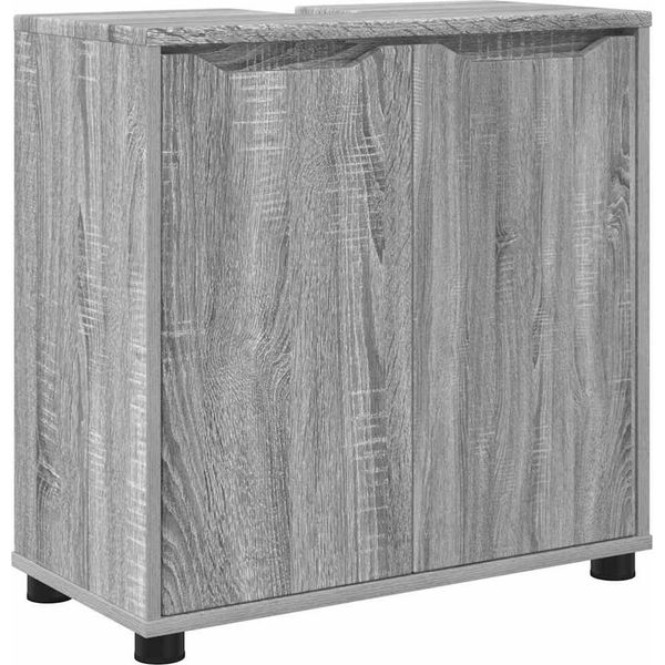 Syfax™ Mobile Per Lavabo Da Bagno Grigio Sonoma 60 X 30 X 60 Cm-image