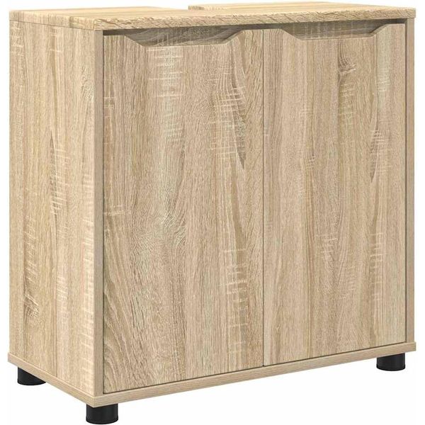 Syfax™ Mobile Per Lavabo Da Bagno Rovere Sonoma 60 X 30 X 60 Cm-image