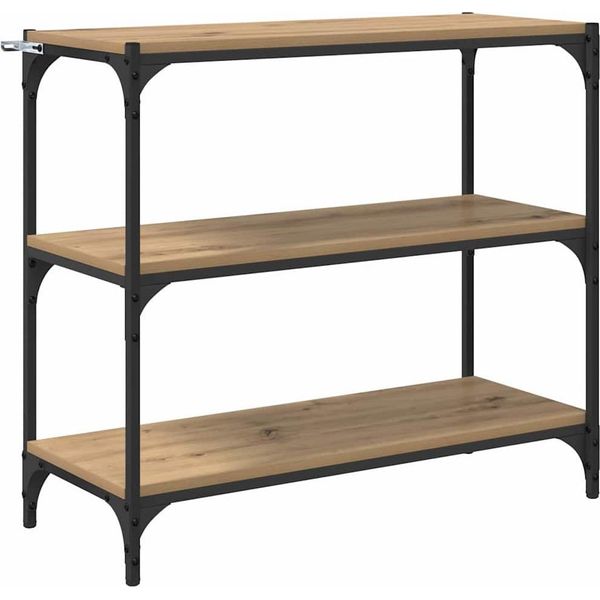 Syfax™ Armadio Per Libri Rovere Artigianale 80 X 33 X 70,5 Cm-image