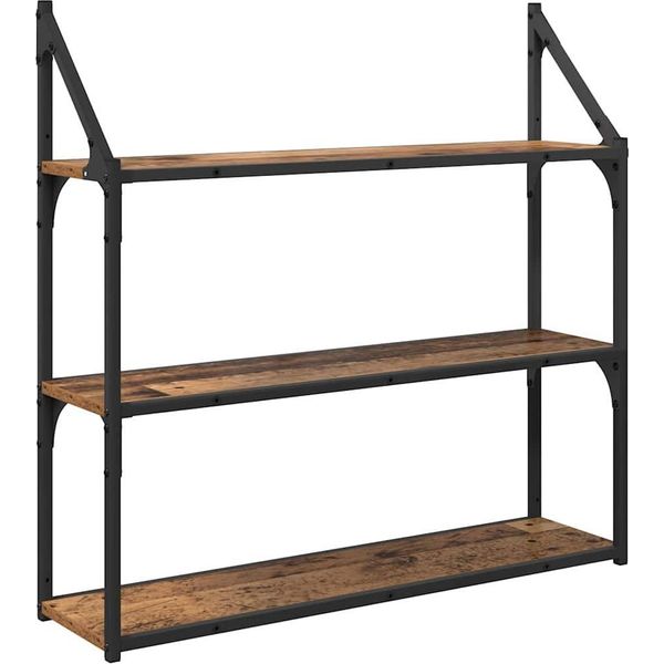 Syfax™ Scaffale Da Parete Legno Vecchio 80 X 21 X 78,5 Cm-image