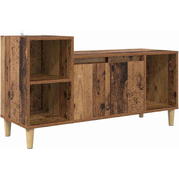 Syfax™ Mobile Tv Legno Vecchio 100 X 35 X 55 Cm Legno Multistrato-image
