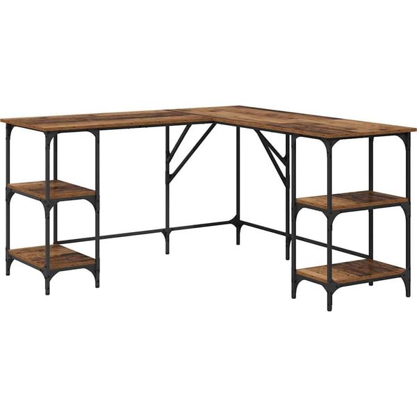 Syfax™ Scrivania Legno Vecchio 139 X 139 X 75 Cm Legno Multistrato-image
