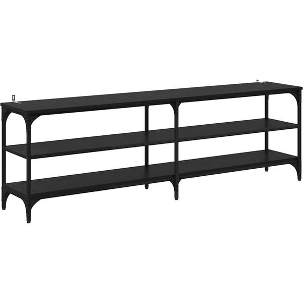 Syfax™ Mobile Tv Rovere Nero 160 X 30 X 50 Cm-image