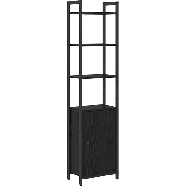 Syfax™ Armadio Per Libri Rovere Nero 40 X 24 X 161 Cm-image