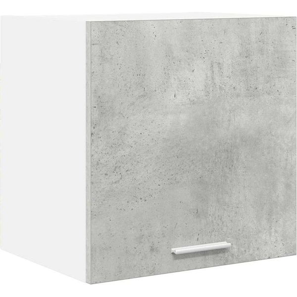 Syfax™ Armadio Pensile Grigio Cemento E Bianco 40 X 31 X 40 Cm-image