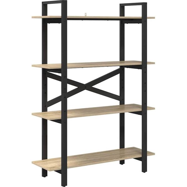 Syfax™ Libreria Rovere Sonoma 100 X 33,5 X 140 Cm Legno Multistrato-image