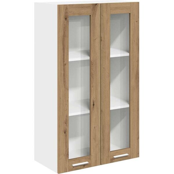 Syfax™ Armadio Pensile Con Porta Rovere Artigianale 60 X 31 X 100 Cm-image