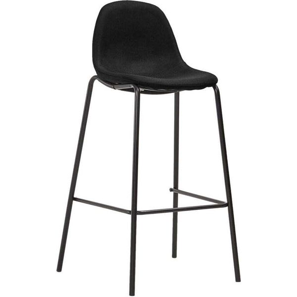 Syfax™ Sedie Da Bar 2 Pz Nere In Tessuto-image
