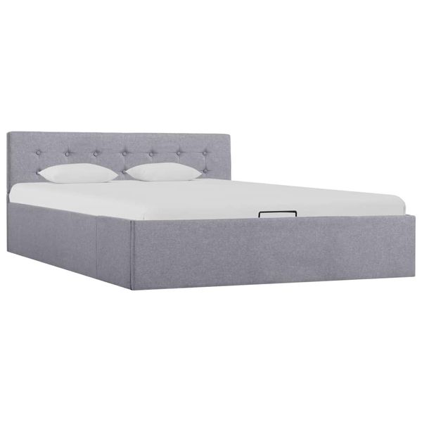 Syfax™ Giroletto Idraulico Contenitore Grigio Chiaro Tessuto 140X200Cm-image