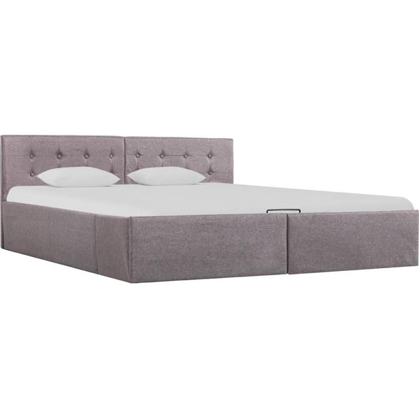 Syfax™ Giroletto Con Contenitore Grigio Talpa In Tessuto 160X200 Cm-image