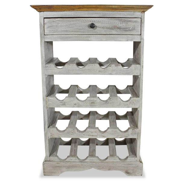 Syfax™ Portavini In Legno Massello Di Mogano 55X23X85 Cm-image
