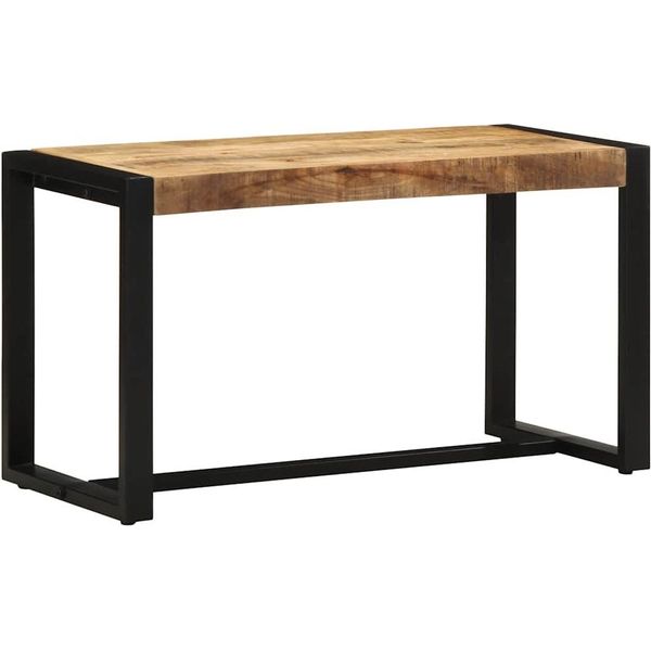 Syfax™ Panca 80X35X45 Cm In Legno Massello Di Mango Grezzo-image