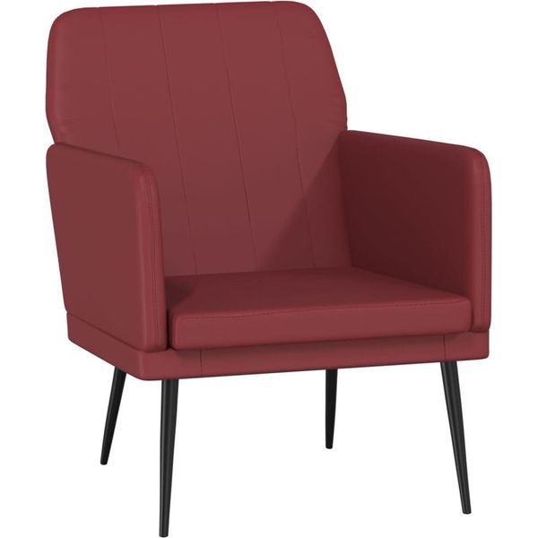 Syfax™ Poltrona Rosso Vino 61X78X80 Cm Pelle Finta-image