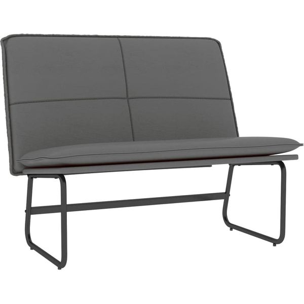 Syfax™ Panca Grigia 100X75X76 Cm In Pelle Finta-image