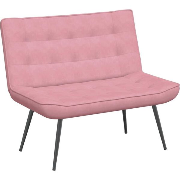 Syfax™ Panca Rosa 110X74X84 Cm In Velluto-image