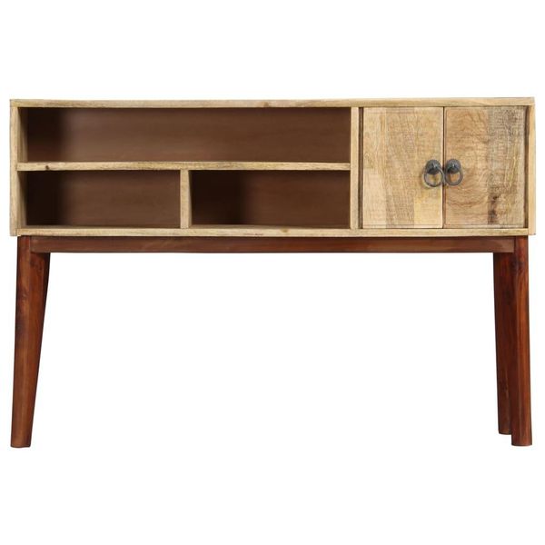 Syfax™ Tavolo Consolle 115X30X76 Cm In Legno Massello Di Mango Grezzo-image