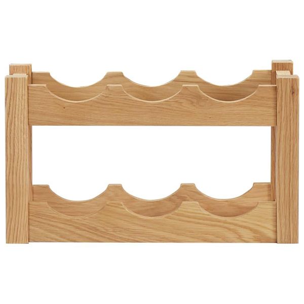 Syfax™ Cantinetta Per 6 Bottiglie 37X21X21 Cm Legno Massello Di Rovere-image