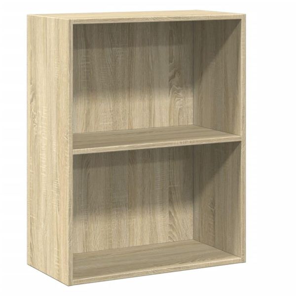 Syfax™ Libreria 2 Ripiani Rovere Sonoma 60X30X76,5Cm Legno Multistrato-image