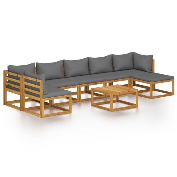 Syfax™ Set Divani Da Giardino 8 Pz Con Cuscini In Massello Di Acacia-image