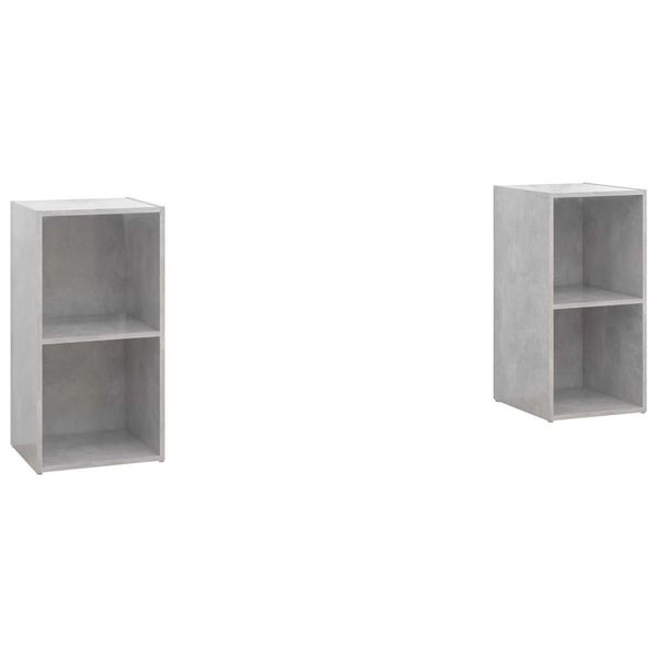 Syfax™ Mobili Tv 2 Pz Grigio Cemento 72X35X36,5Cm In Legno Multistrato-image