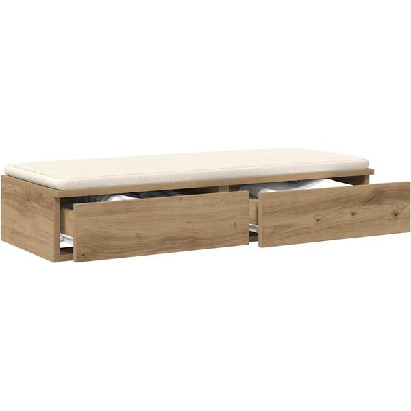 Syfax™ Cassetti Per Letto Rovere Artigianale 90 X 36,5 X 16,5 Cm-image