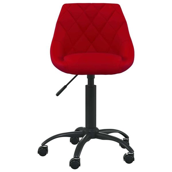 Syfax™ Sedia Da Ufficio Rosso Vino In Velluto-image