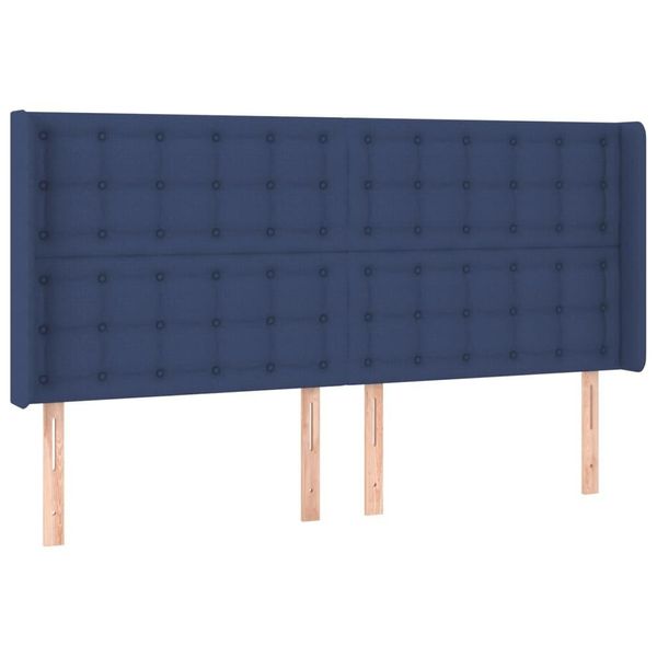 Syfax™ Testiera Ad Orecchio Blu 203X16X118/128 Cm In Tessuto-image