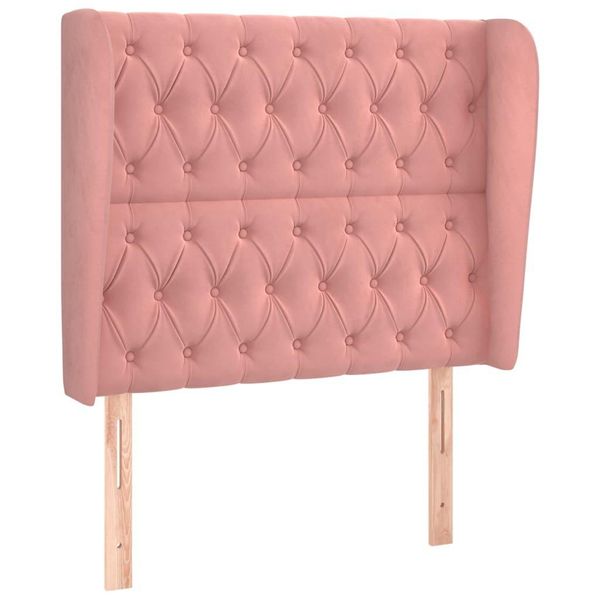 Syfax™ Testiera Ad Orecchio Rosa 93X23X118/128 Cm In Velluto-image