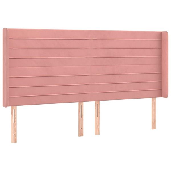 Syfax™ Testiera Ad Orecchio Rosa 203X16X118/128 Cm In Velluto-image