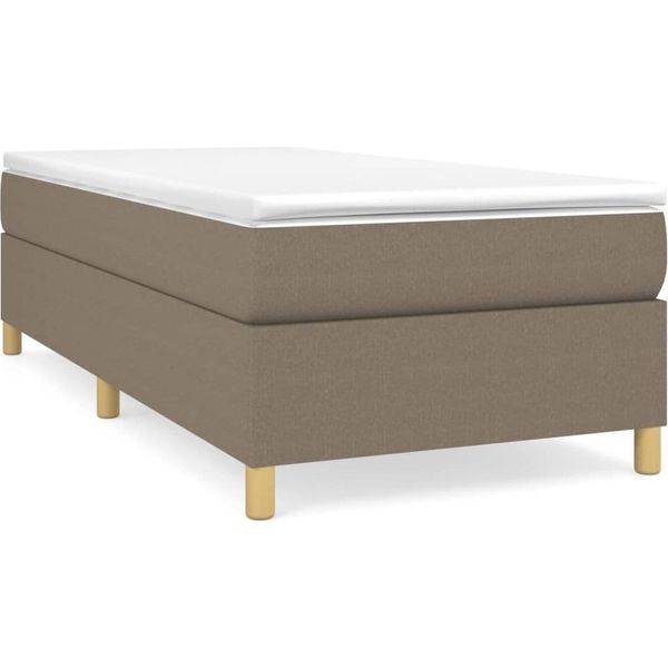 Syfax™ Struttura Letto A Rete A Molle Tortora 100X200 Cm In Tessuto-image
