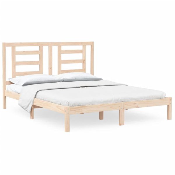 Syfax™ Giroletto Senza Materasso 160X200 Cm In Legno Massello Di Pino-image