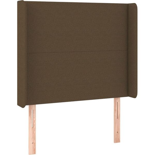 Syfax™ Testiera Ad Orecchio Marrone Scuro 93X16X118/128 Cm In Tessuto-image