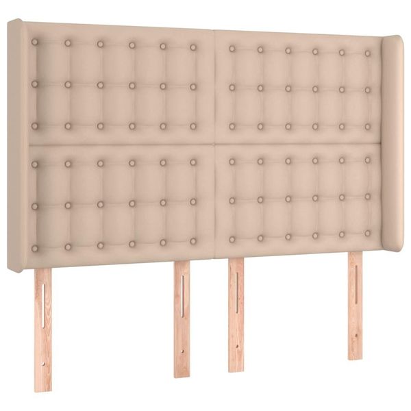 Syfax™ Testiera Ad Orecchio Cappuccino 147X16X118/128 Cm In Pelle Finta-image