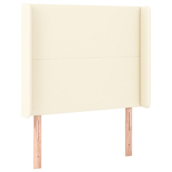 Syfax™ Testiera Ad Orecchio Crema 83X16X118/128 Cm In Pelle Finta-image
