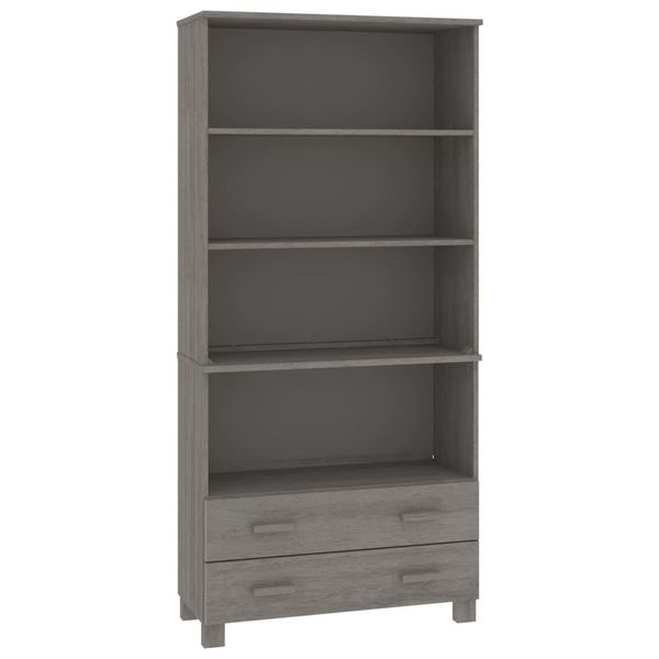 Syfax™ Credenza Hamar In Legno Massello Di Pino Grigio Chiaro-image
