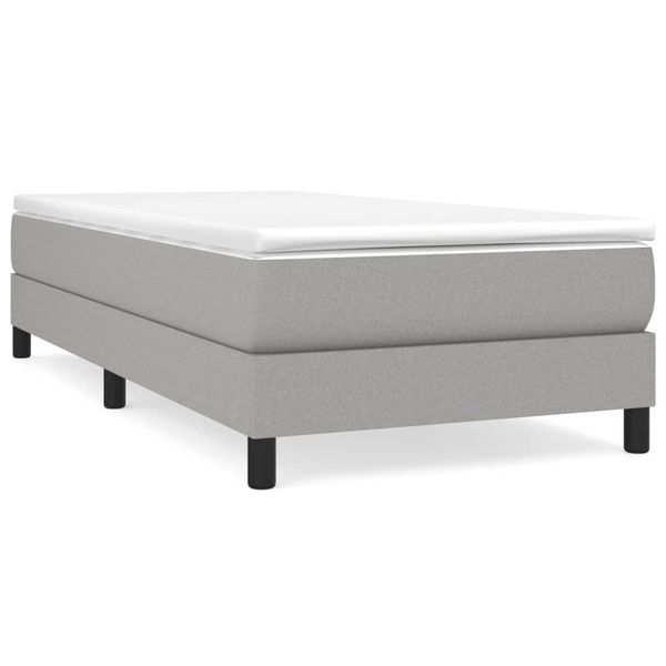 Syfax™ Struttura Letto A Rete A Molle Grigio Chiaro 100X200 Cm Tessuto-image