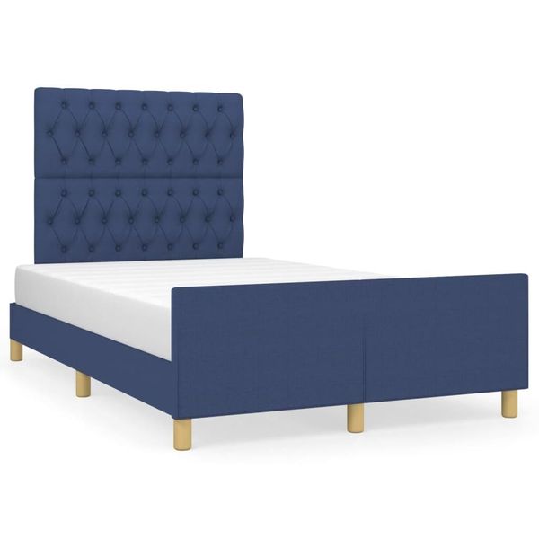 Syfax™ Giroletto Senza Materasso Blu 120X200 Cm In Tessuto-image