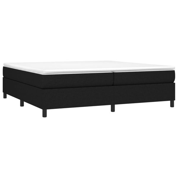 Syfax™ Struttura Letto A Rete A Molle Nero 200X200 Cm In Tessuto-image