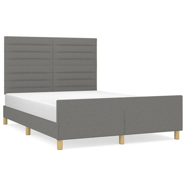 Syfax™ Giroletto Senza Materasso Grigio Scuro 140X200 Cm Tessuto-image