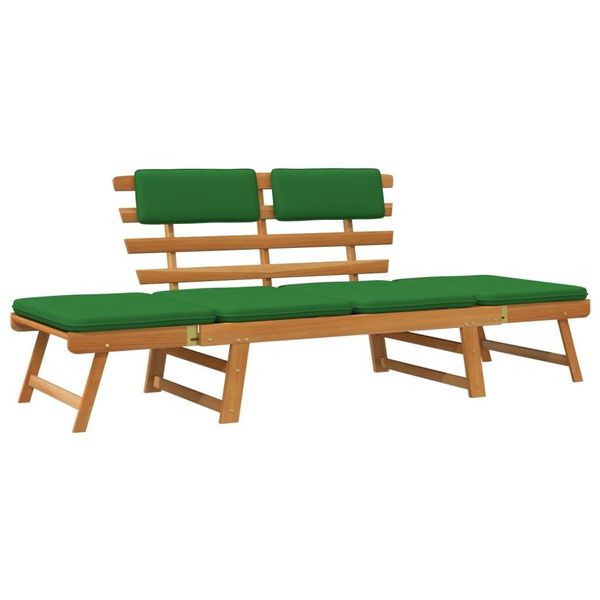 Syfax™ Panca Da Giardino Cuscini 2-In-1 190 Cm Legno Massello D'acacia-image