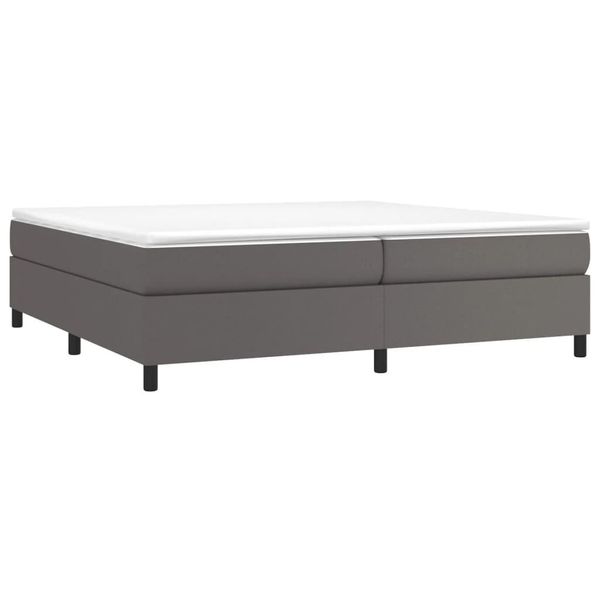 Syfax™ Struttura Letto A Rete A Molle Grigio 200X200 Cm In Pelle Finta-image