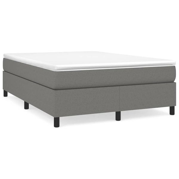 Syfax™ Struttura Letto A Rete A Molle Grigio Scuro 140X190 Cm Tessuto-image
