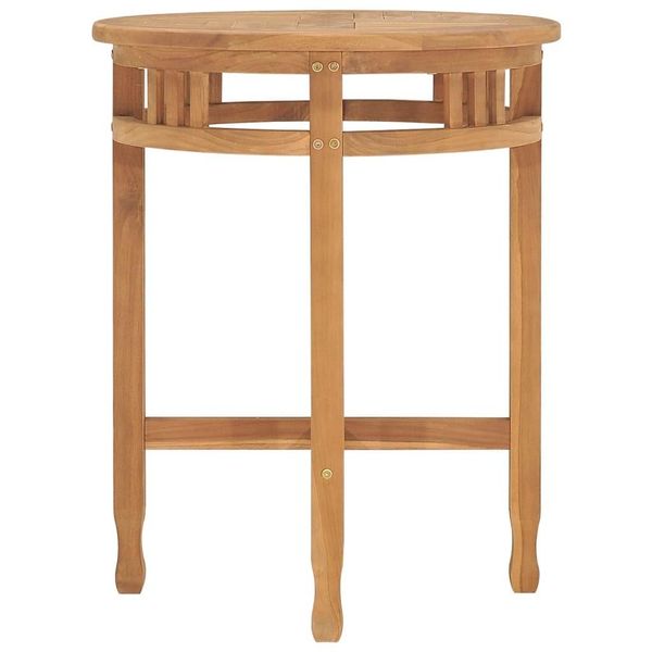 Syfax™ Tavolo Da Bistrot Ø60X75,5 Cm In Legno Massello Di Teak-image