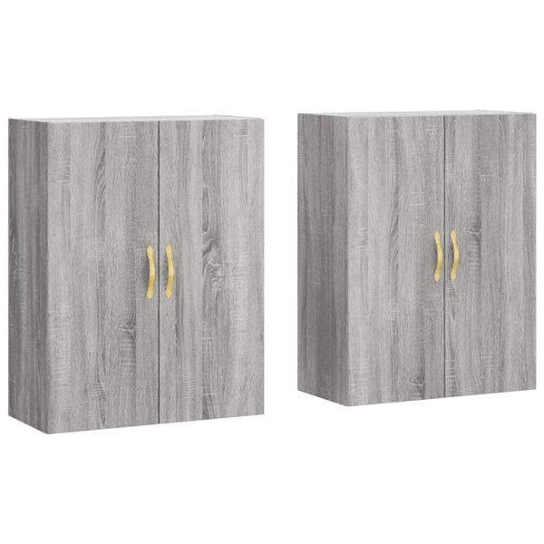 Syfax™ Mobili A Parete 2 Pz Grigio Sonoma 69,5X34X90 Cm-image